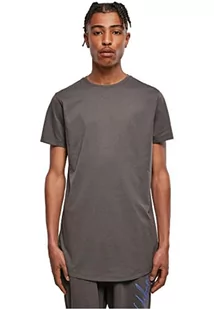 Urban Classics Męski T-shirt Shaped Long Tee jednokolorowy, długi krój koszulka męska, dostępna w wielu różnych kolorach, rozmiary XS-5XL, ciemny., L - Koszulki męskie - miniaturka - grafika 1