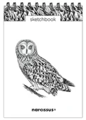 Szkolne artykuły papiernicze - Szkicownik A5/60K na spirali - Sowa - Narcissus - miniaturka - grafika 1