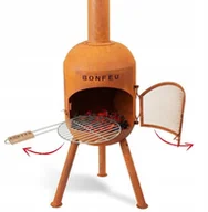 Paleniska ogrodowe - BONFEU KOMINEK OGRODOWY BONSOLO RDZAWY - miniaturka - grafika 1