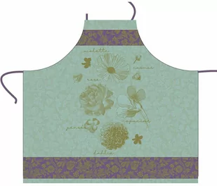 Le Jacquard Fran ais Fartuch kuchenny Fleurs  Croquer Zielony - Ściereczki, gąbki, czyściki - miniaturka - grafika 1