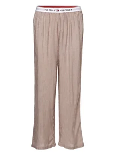 Tommy Hilfiger - Damskie spodnie od piżamy, beżowy|czerwony - Spodnie sportowe damskie - miniaturka - grafika 1