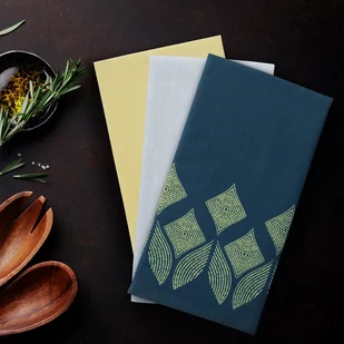 Ręcznik kuchenny LETTY kolor żółty drukowany motyw nowoczesny styl klasyczny 50x70 ameliahome - KIT/AH/LETTY/MIX/STAMP/LIVIDS&YE - Ręczniki - miniaturka - grafika 4