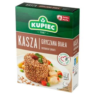 Kupiec Sp z o.o KASZA GRYCZANA BIAŁA 4X100G zakupy dla domu i biura 48694327 - Kasza - miniaturka - grafika 1