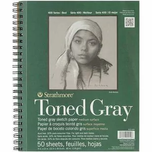 Blok_Szkic Strathmore 400 23x31 118G 50A Toned Gray Spr - Podobrazia, bloki, papiery - miniaturka - grafika 1
