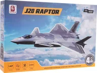 Zabawki zdalnie sterowane - Samolot Ramiz Myśliwiec Raptor-J20 zdalnie sterowany 1:47 Szary (5903864948462) - miniaturka - grafika 1