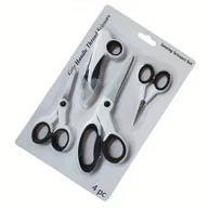 Pasmanteria - TEMU Zestaw Premium Nożyczek do Szycia 4 szt. – Idealny Towarzysz Prac: Ostre i Trwałe z Wygodnymi Uchwytami, Włączając Nożyce do Tkanin 8,2", - miniaturka - grafika 1