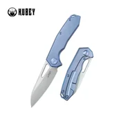 Noże - Nóż składany Kubey Vagrant Blue Titanium, Bead Blasted CPM S35V by Maksim Tkachuk (KB284G) - miniaturka - grafika 1