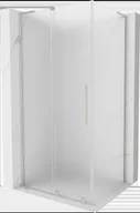 Kabiny prysznicowe - Mexen Velar L kabina prysznicowa rozsuwana 120x100 cm, szron, nikiel szczotkowany - 871-120-100-33-97 - miniaturka - grafika 1