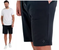 Spodenki męskie - Bawełniane Szorty Dresowe Krótkie Spodenki Czarne Męskie Gładkie MORAJ XXL - miniaturka - grafika 1