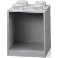 Półki i regały dla dzieci - Dziecięca szara półka ścienna LEGO® Brick 4 - miniaturka - grafika 1