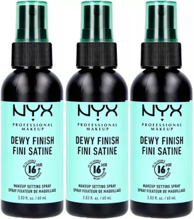 NYX PROFESSIONAL MAKEUP Makeup Setting Spray Dewy Finish x 3 - Utrwalacze do makijażu - miniaturka - grafika 1