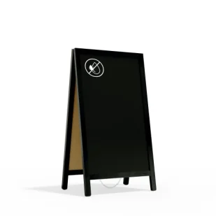 Potykacz stojak kredowy CZARNY 78x44 cm stojak reklamowy - Akcesoria do reklamy - miniaturka - grafika 1