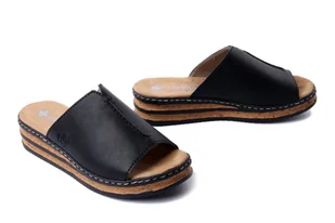 RIEKER 629M9-00 black, klapki damskie - Rieker - Klapki i japonki damskie - miniaturka - grafika 1