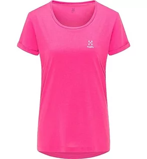 Koszulki i topy damskie - Haglöfs Ridge Hike Tee Koszulka damska, Ultra Pink, S - grafika 1