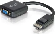 Złącza, przejściówki, adaptery - C2G 8in DisplayPort to VGA Adapter - DP to VGA Adapter Converter - Black – M/F - miniaturka - grafika 1