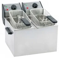 Frytownice gastronomiczne - Roller Grill Frytownica nastawna 2-komorowa 2x5 L - miniaturka - grafika 1