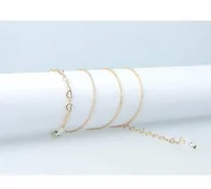 Akcesoria do okularów - Łańcuszek do okularów złoty serduszka - miniaturka - grafika 1