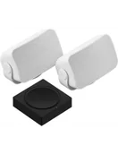 Głośniki i kolumny - Zestaw Sonos AMP + Outdoor — Głośniki do ogrodu odporne na warunki - miniaturka - grafika 1