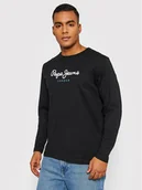 Koszulki męskie - Pepe Jeans Longsleeve Eggo PM508209 Czarny Regular Fit - miniaturka - grafika 1