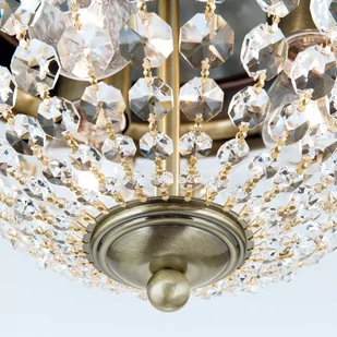Lampa sufitowa Plafon, patyna/przezroczysta, Ø35cm - Lampy sufitowe - miniaturka - grafika 2
