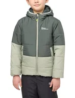 Kurtki i płaszcze dla chłopców - Jack Wolfskin - TWO HILLS INS JACKET K, kurtka dziecięca, unisex, zielona - miniaturka - grafika 1