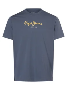 Pepe Jeans Koszulka męska - Eggo N Mężczyźni Bawełna niebieski nadruk, S - Koszulki męskie - miniaturka - grafika 1