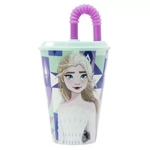 Kubek ze słomką KRAINA LODU 430ml - Kubki dla dzieci - miniaturka - grafika 1