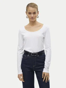 Vero Moda Bluzka Maxi My 10228809 Biały Slim Fit - Bluzki damskie - miniaturka - grafika 1