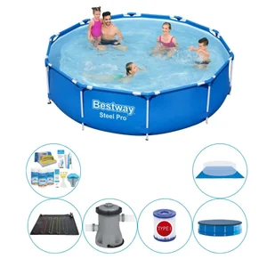 Oferta basenów - Bestway Steel Pro 305x76 cm okrągły - Baseny ogrodowe - miniaturka - grafika 1