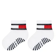 Skarpetki dla dzieci - Zestaw 2 par wysokich skarpet dziecięcych Tommy Hilfiger 701226500 Biały - miniaturka - grafika 1