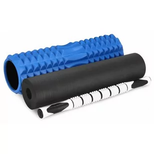 Spokey Zestaw wałków fitness 3w1 roller (3 części) niebieski Spokey MIXROLL - Akcesoria do masażu - miniaturka - grafika 1
