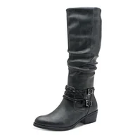 Kozaki damskie - Marco Tozzi Damskie 2-25503-45 modne kozaki, antracytowe COM, 38 EU, Anthracite Com, 38 EU - miniaturka - grafika 1