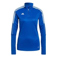 Bluzy damskie - Bluza Damska Adidas Tiro 21 Training Top Niebieska Gm7316-L - miniaturka - grafika 1