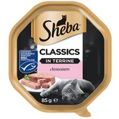 Mokra karma dla kotów - Sheba Classics Karma z łososiem w pasztecie dla kota 85g - miniaturka - grafika 1