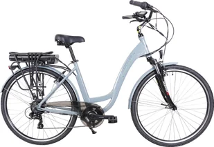 Rower elektryczny Omnigena Majdller E-City E-bike 6-b 28" Szary - Rowery elektryczne - miniaturka - grafika 1