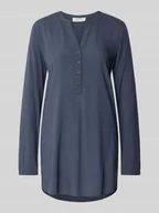 Bluzki damskie - Bluzka o kroju regular fit z kołnierzem z lamówką - miniaturka - grafika 1