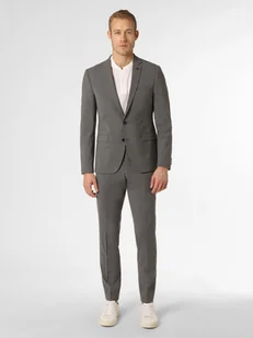 Finshley & Harding London Męski garnitur Mężczyźni Slim Fit szary marmurkowy, 44 - Garnitury - miniaturka - grafika 1