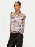 Bluzki damskie - Patrizia Pepe Bluzka 8M1645 J222-FE83 Różowy Slim Fit - miniaturka - grafika 1