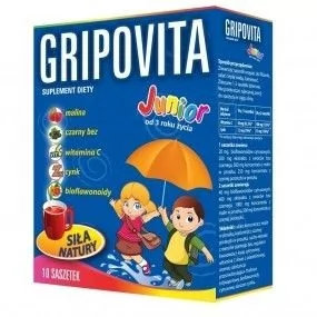 Natur Produkt Zdrovit Gripovita Junior 10 szt. - Przeziębienie i grypa - miniaturka - grafika 2