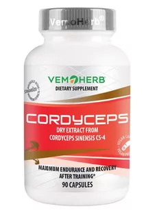 Vemoherb Cordyceps CS-4, 90 kapsułek - Witaminy i minerały - miniaturka - grafika 1