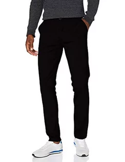 Spodenki męskie - Blend BHBHNAPA Pants Pants męskie spodnie z materiału, długie spodnie slim fit, czarny (70155), 33W / 32L - grafika 1