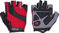 Rękawiczki rowerowe - Verso Rękawiczki rowerowe Verso SB-01-7034-A czarno-czerwone XL - miniaturka - grafika 1