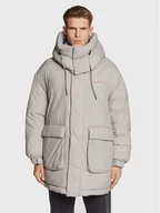 Kurtki męskie - Calvin Klein Jeans Kurtka zimowa J30J321907 Szary Relaxed Fit - miniaturka - grafika 1