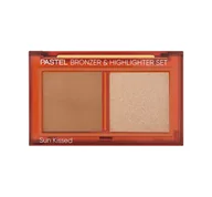 Palety i zestawy do makijażu - PASTEL SUN KISSED PALETA DO MAKIJAŻU 01 NATURAL BRONZE & SOFT GLOW 8,6G - miniaturka - grafika 1