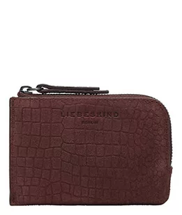 Liebeskind Berlin Damski portfel Suede Lizard Lena akcesoria podróżne, czerwony - Merlot - small - Portfele - miniaturka - grafika 1