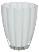 Wazony i flakony - Waza TAJEMNICZY OGRÓD Flower, biała, 17x14x14 cm - miniaturka - grafika 1