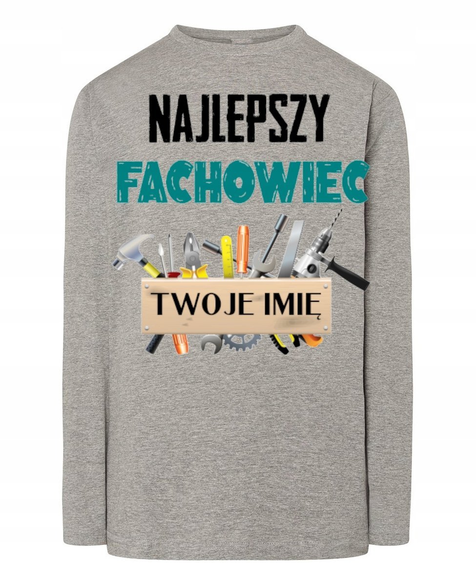 Longsleeve Najlepszy Fachowiec Twoje Imię r.3XL