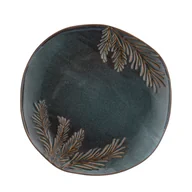 Talerze - Talerz płytki 20 cm zielono-brązowy - miniaturka - grafika 1