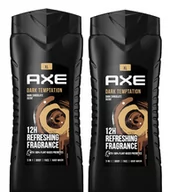 Żele pod prysznic dla mężczyzn - Axe, Dark Temptation, Żel pod prysznic, 2x400 ml - miniaturka - grafika 1