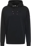 Bluzy męskie - DreiMaster Męska bluza z kapturem oversize 37724026, czarny, XXL - miniaturka - grafika 1